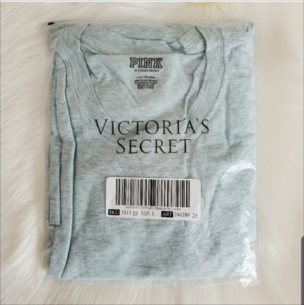PINK VICTORIA'S SECRET LONG SLEEVE SIZE L - Picture 2 of 4